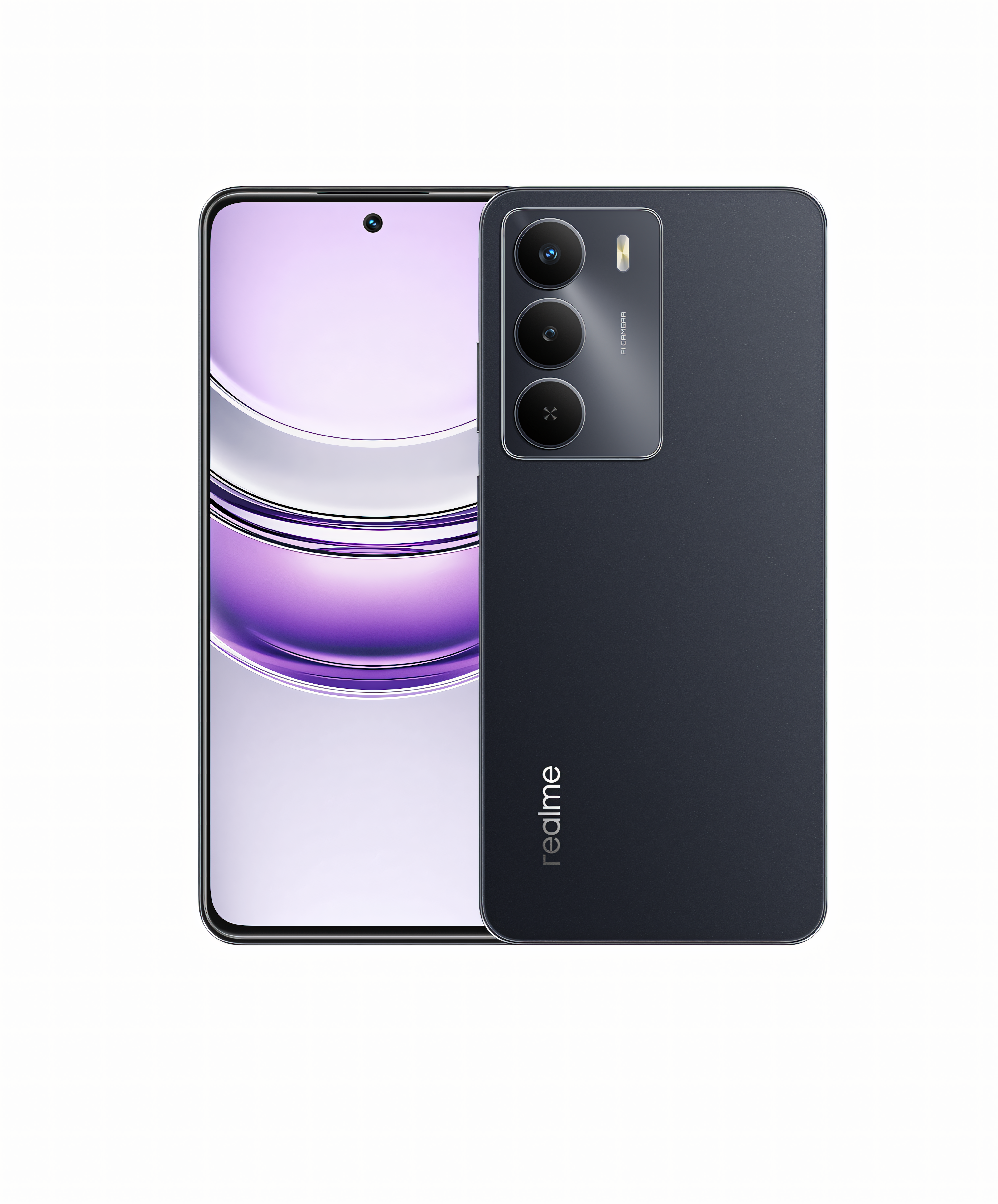 Realme C73 5G in Stylish Black color featuring 6.67-inch HD+ 120Hz display, slim 7.94mm design, and single rear camera – premium look budget 5G smartphone