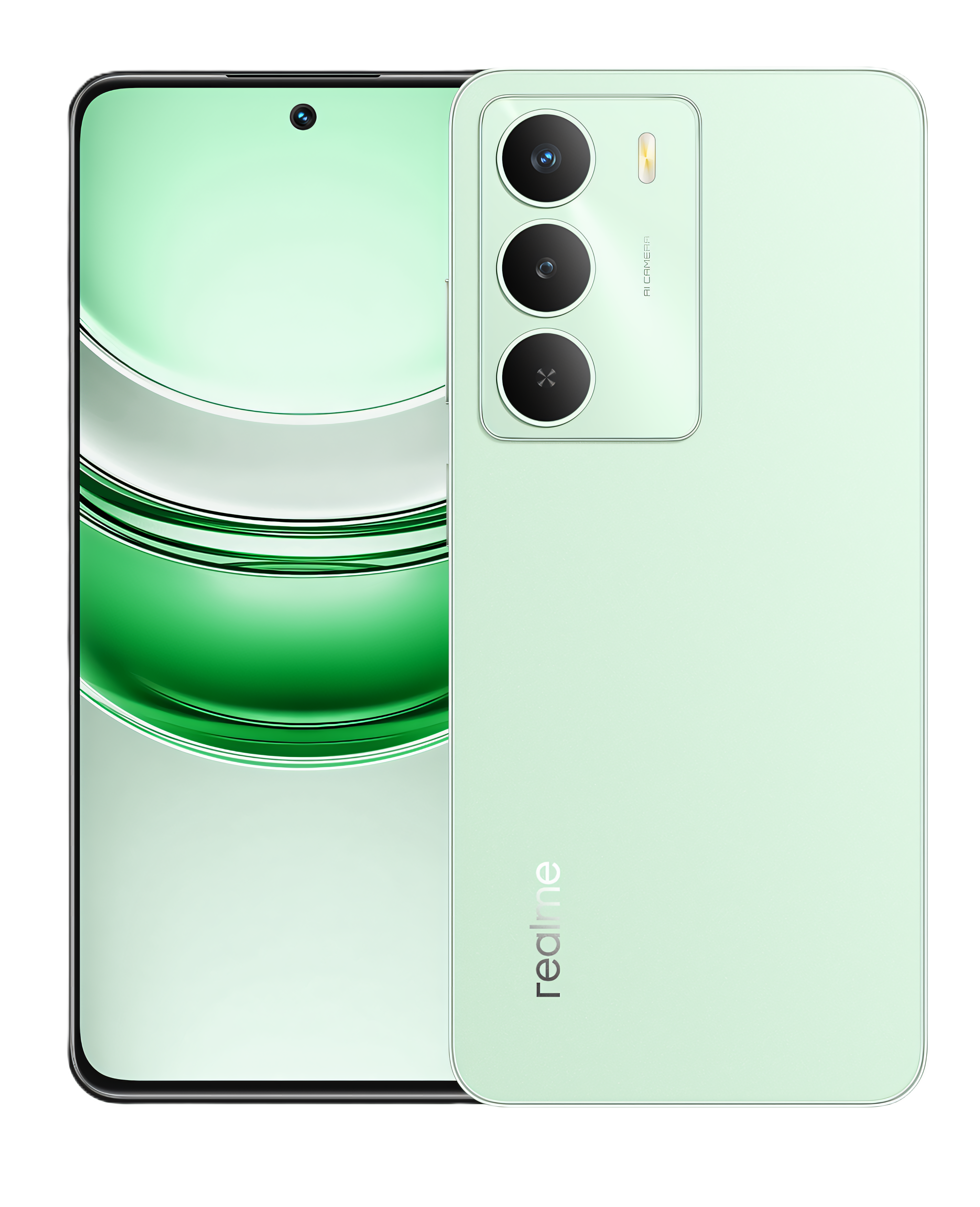 Realme C73 5G in Crystal Purple color with 6.67-inch HD+ display, single rear camera, and slim 7.94mm design – budget 5G smartphone front and back view