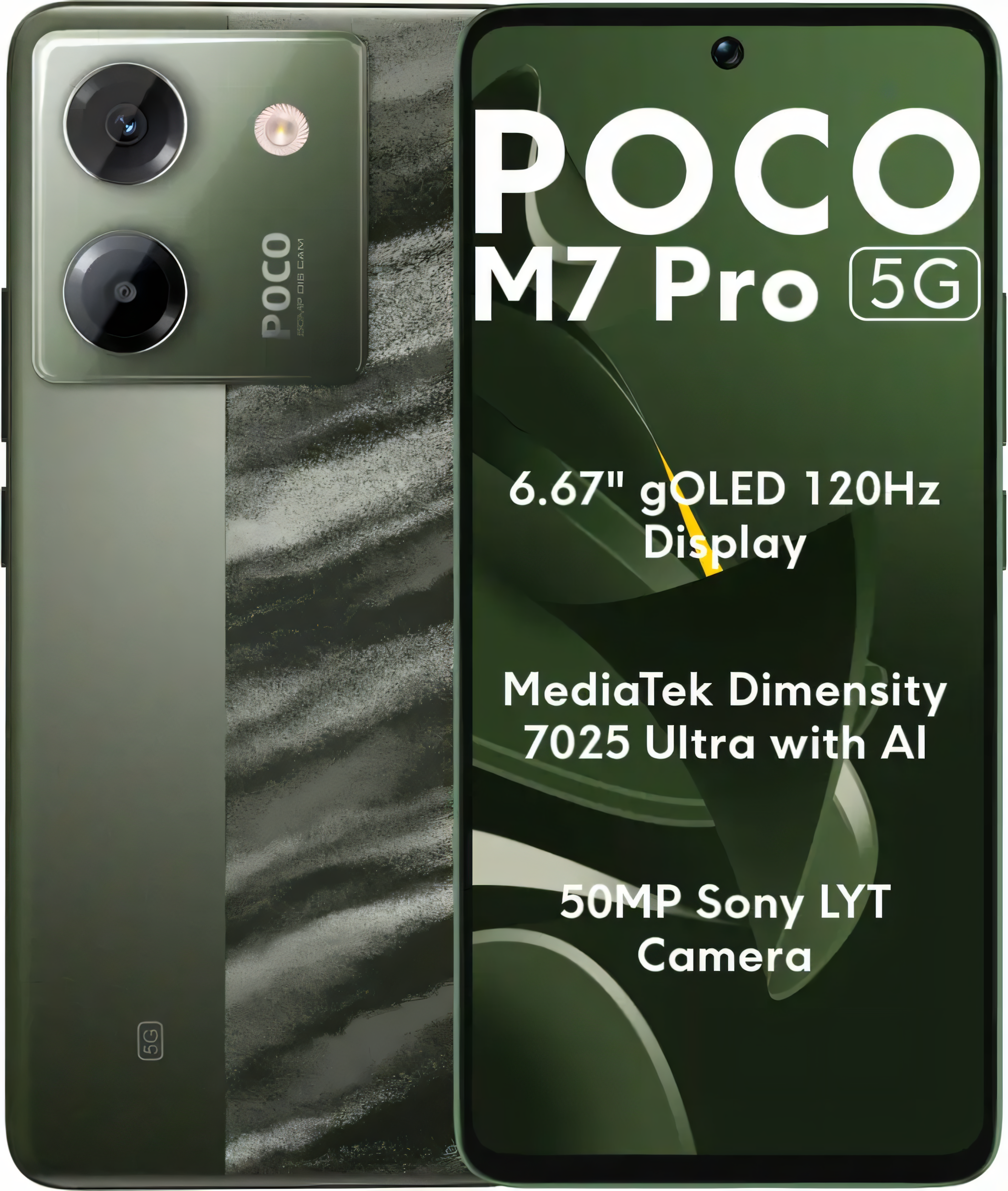 Poco M7 Pro 5G Green Color - MobTeez - Specification Price.......
