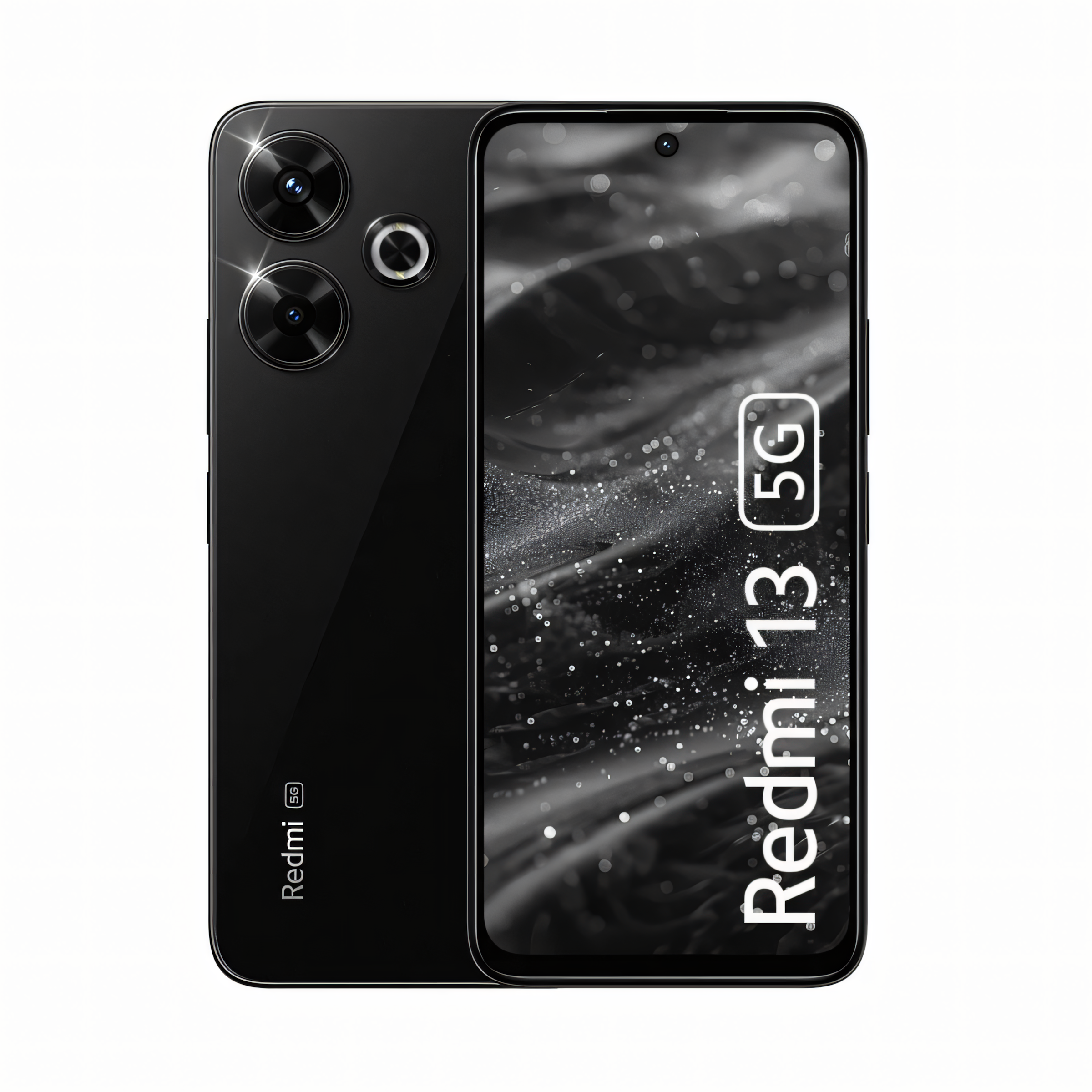 Redmi 13 5G in blue color with punch-hole display and side fingerprint scanner
