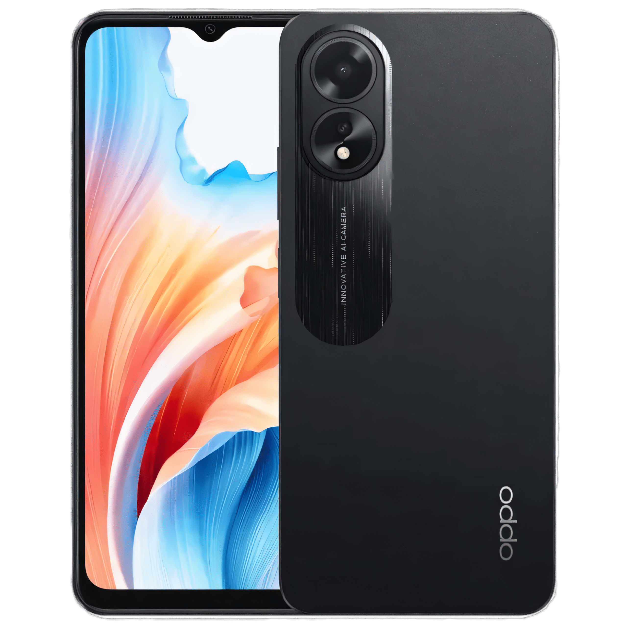 OPPO A18 phone with 5000mAh battery and slim lightweight design