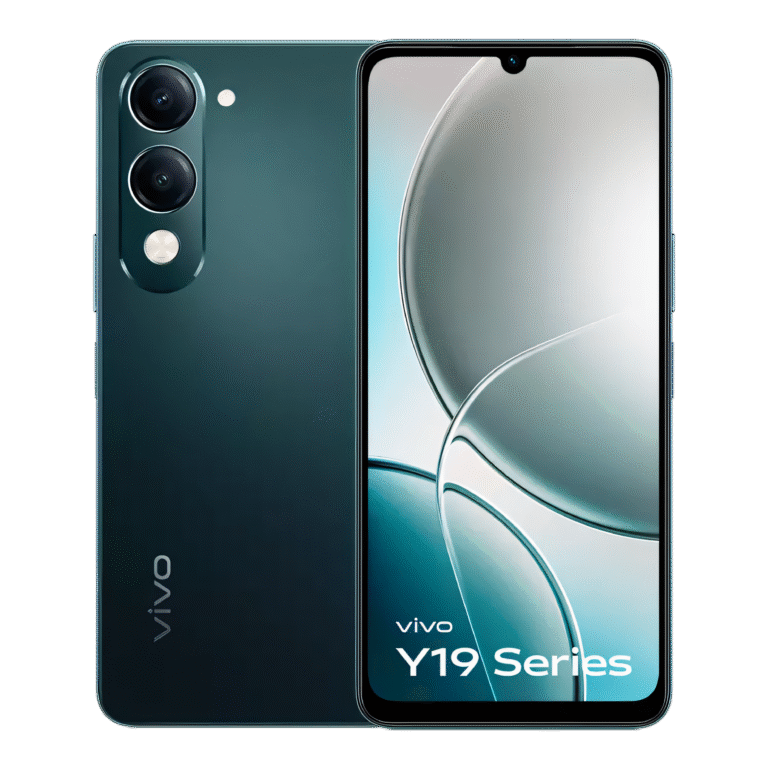 Affordable Vivo Y19 5G smartphone with large display, 5G connectivity, powerful battery, and triple rear camera setup